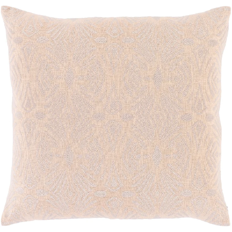 Accra Woven Square Pillow Peach, Lilac