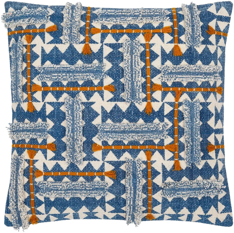 Ashbury Blue/Orange Pillow