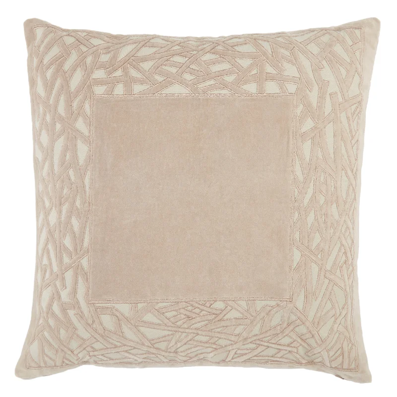 Birch Trellis Pillow in Tan