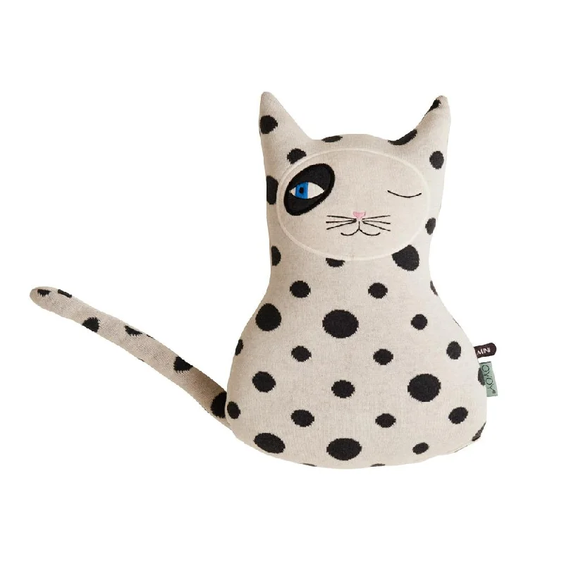 Cat Zorro Cushion in White