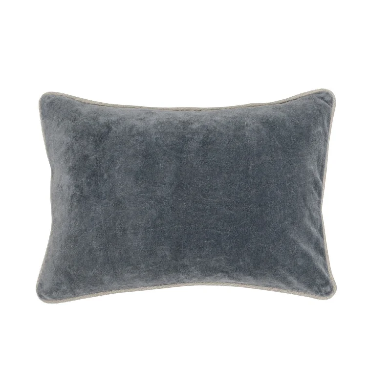 Heirloom Velvet Stone Gray Pillow