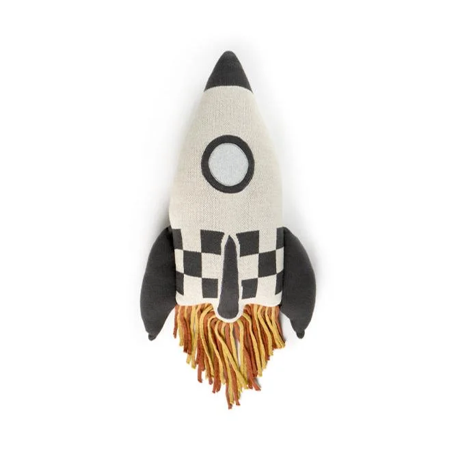 Knitted Rocket Cushion