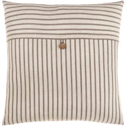 Penelope Stripe Khaki Pillow