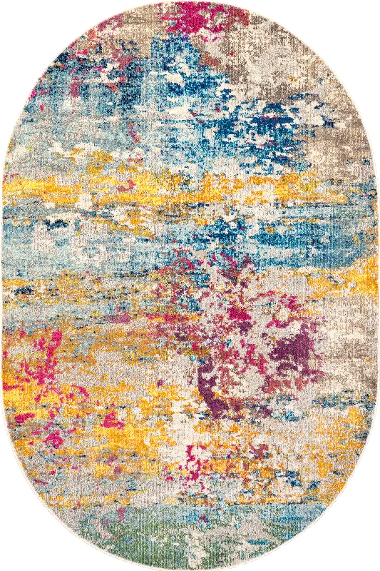 Abstract Nebula Rug | Multicolor