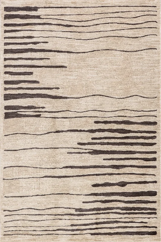 Banke Striped Rug | Beige