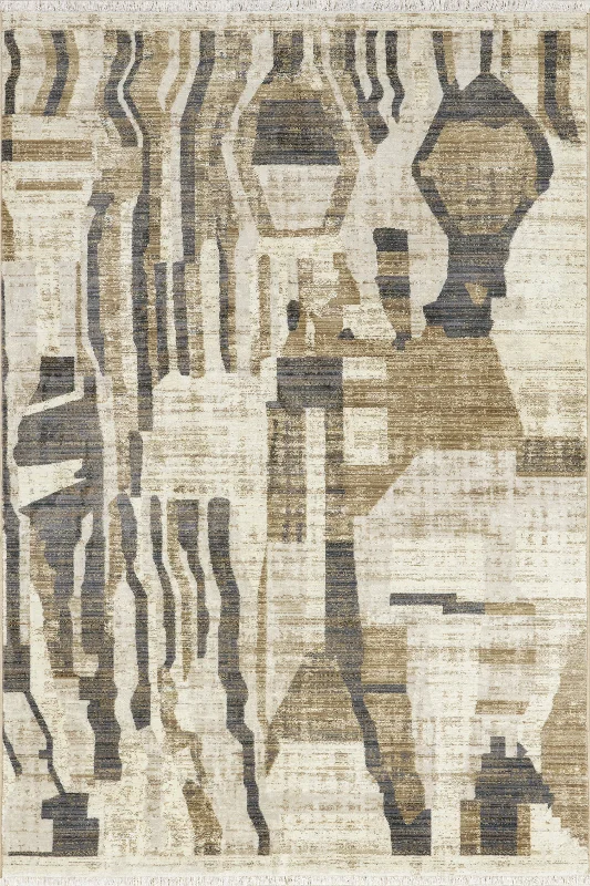 Bheri Abstract Rug | Beige