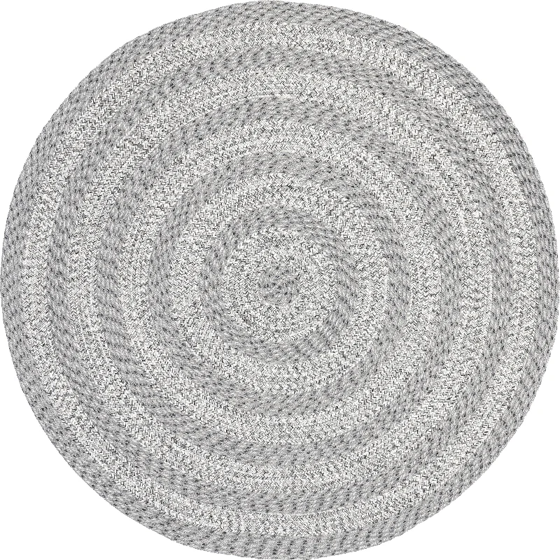 Braided Texture Indoor/Outdoor Rug | Grey