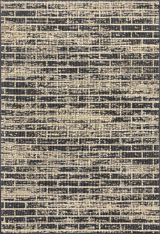 Brickwork Indoor/Outdoor Rug | Charcoal