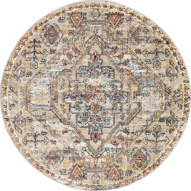 Cardinal Cartouche Rug | Beige