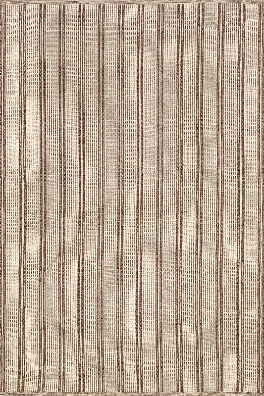 Charlene Striped Indoor/Outdoor Rug | Ivory