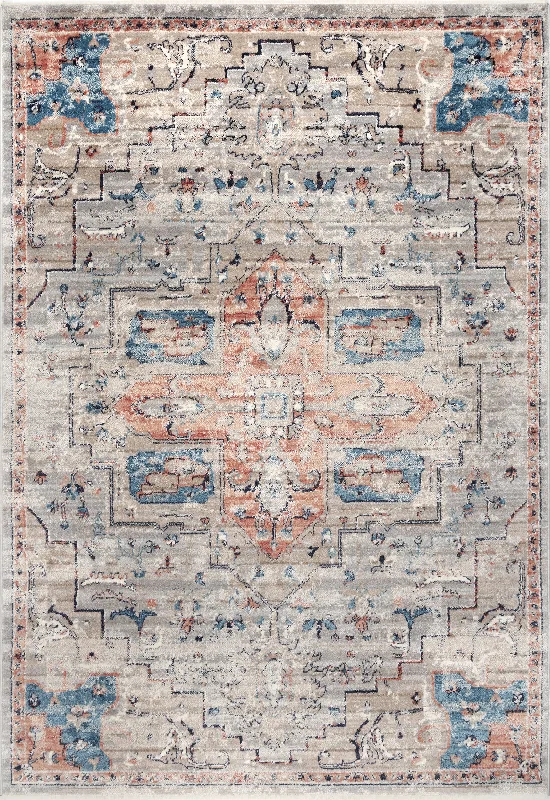 Croix Medallion Rug | Beige