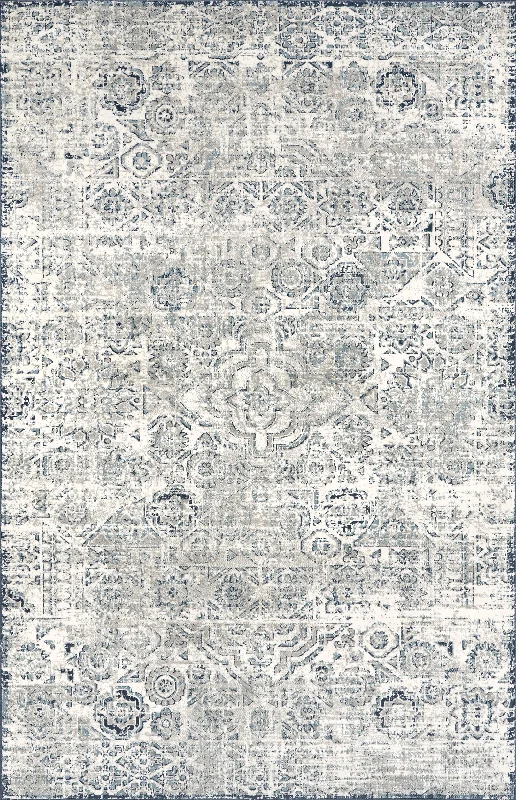 Darlene Vintage Faded Rug | Grey