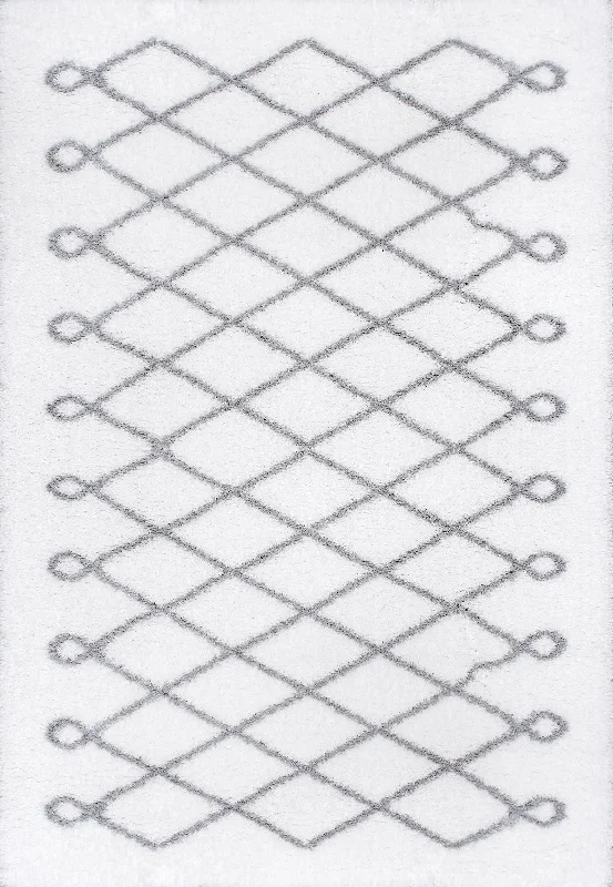 Diamond Loop Rug | Grey