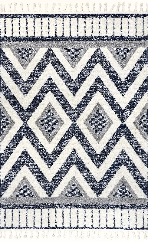 Ethel Coastal Waves Rug | Blue