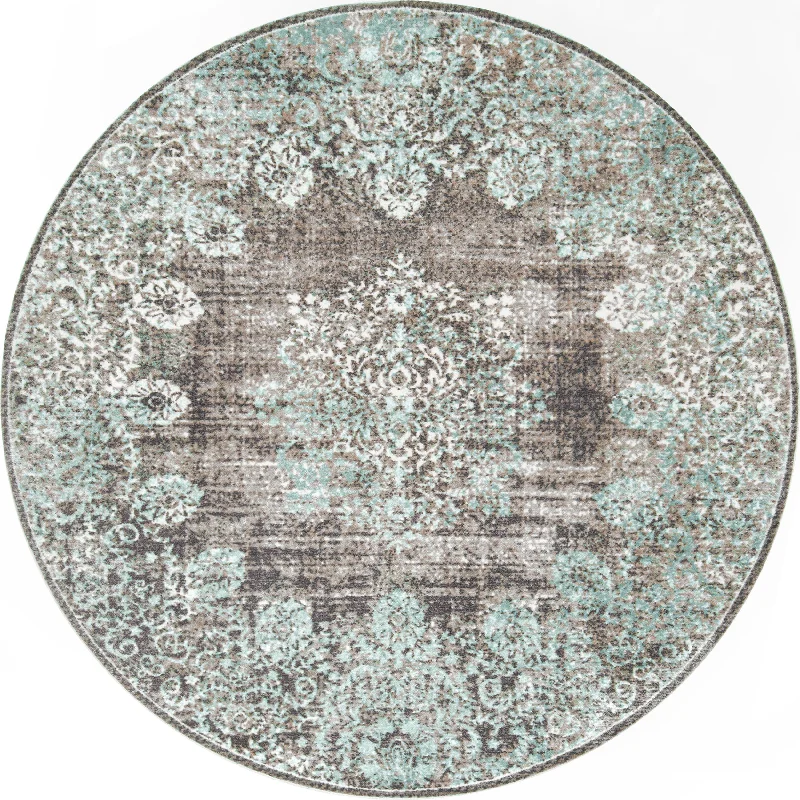 Faded Lace Rug | Teal