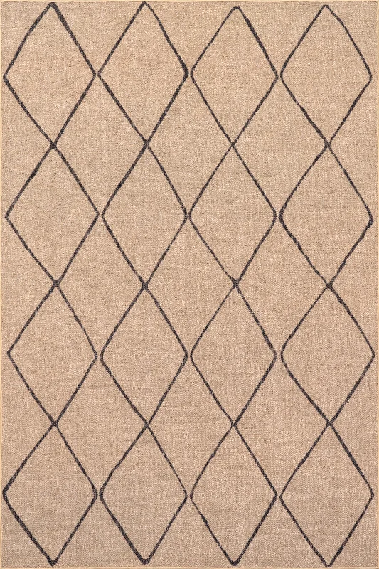 Giselle Easy-Jute Washable Trellis Rug | Natural