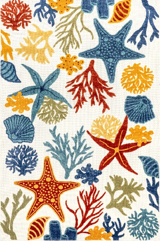 Irie Starfish Indoor/Outdoor Rug | Blue Multicolor