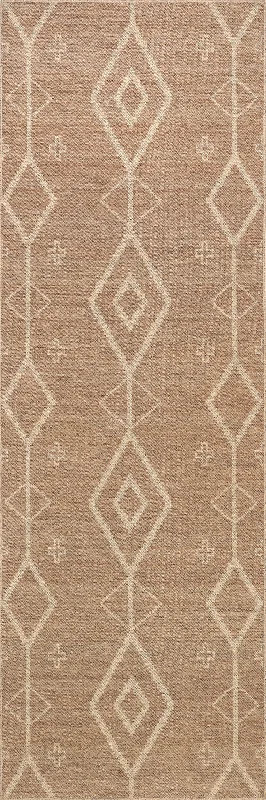 Jamima Easy-Jute Washable Southwestern Rug | Brown