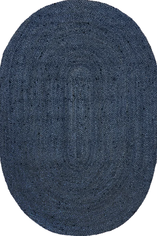 Jute Braided Rug | Navy