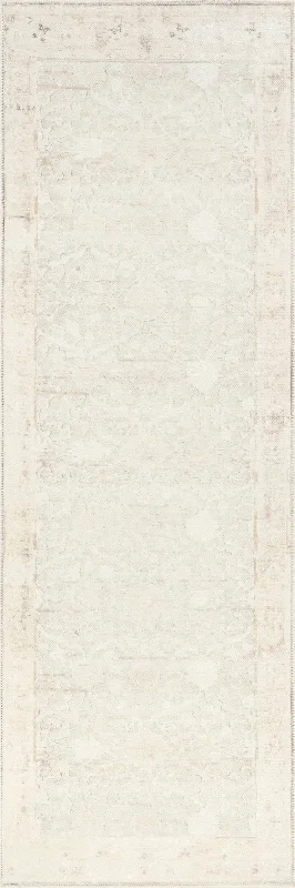 Karla Vintage Medallion Washable Rug | Beige