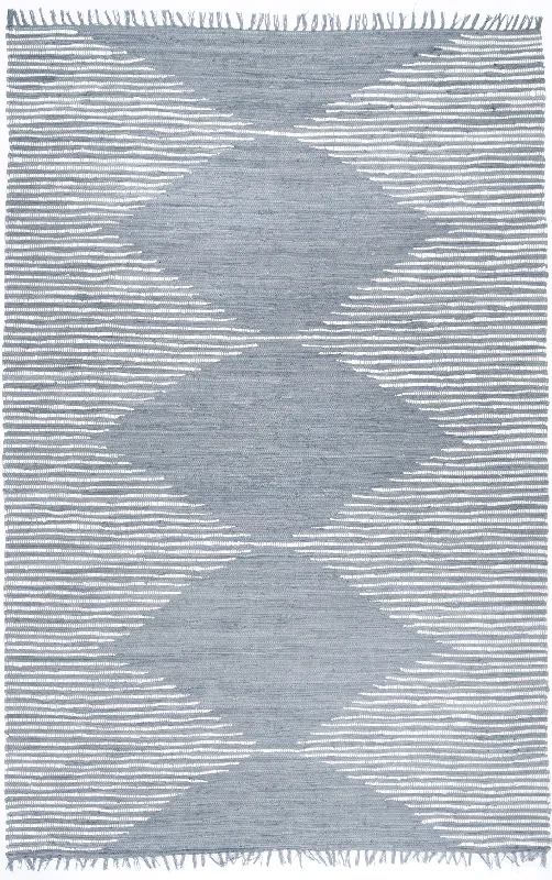 Lined Diamonds Rug | Grey