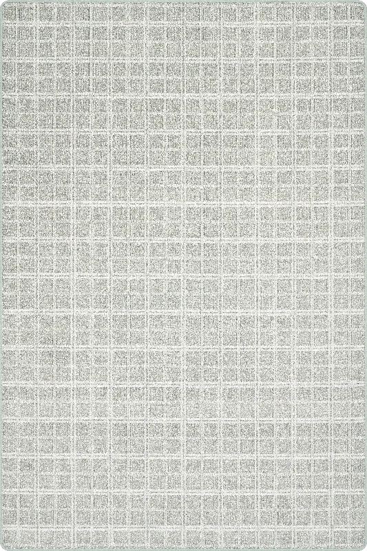 Mallard Plaid Ridged Custom Sample Rug | Pale Blue