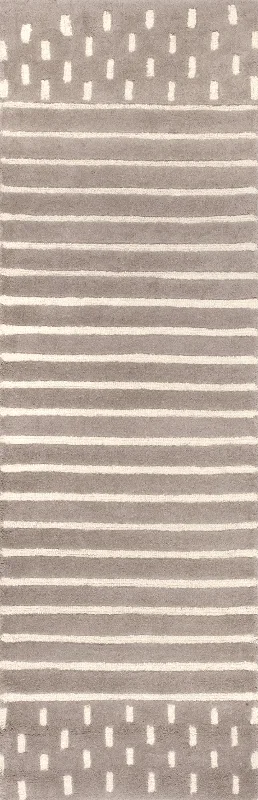 Mandia Striped Rug | Taupe