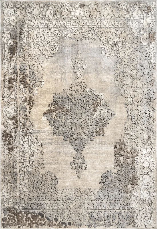 Nadia Muted Medallion Rug | Beige