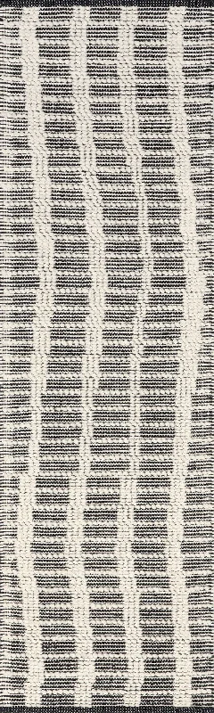 Parker Check Textured Rug | Ivory