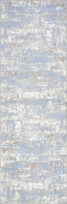 Patty Washable Rainy Days Rug | Blue