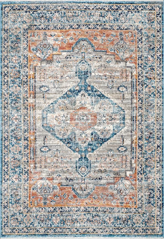 Petalled Medallion Rug | Beige