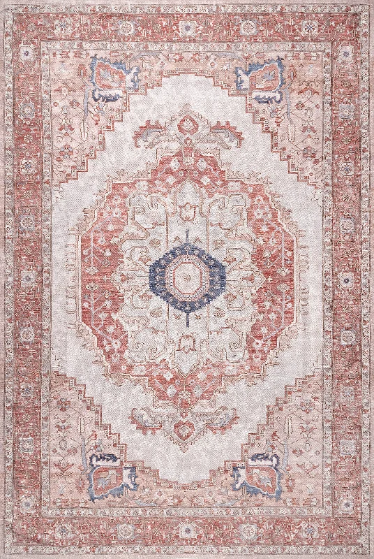 Plated Medallion Rug | Red