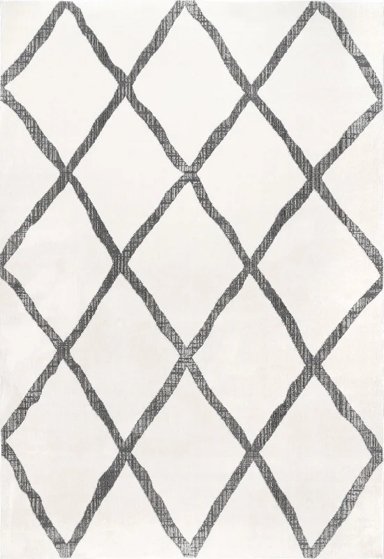 Sawyer Diamond Trellis Rug | Beige