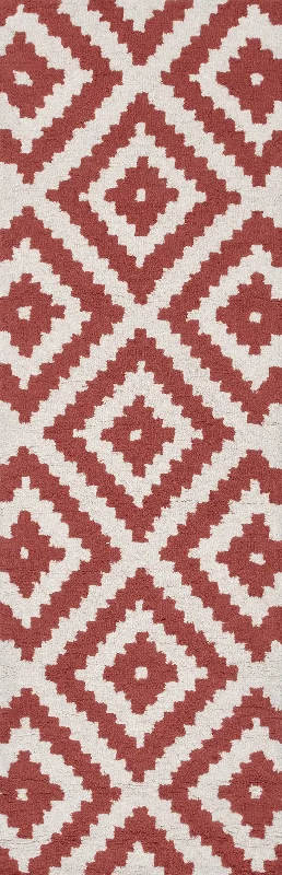 Scandinavia Diamond Rug | Rust