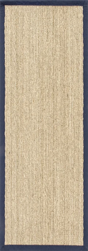 Seagrass Herringbone Rug | Navy