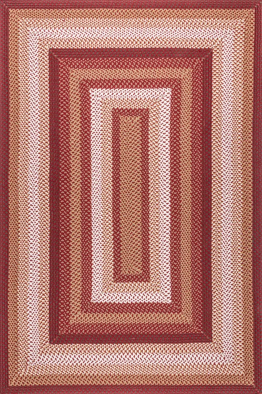 Selena Braided Indoor/Outdoor Rug | Rust