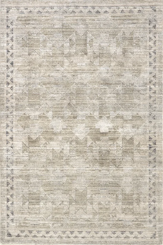 Shia Bordered Washable Indoor/Outdoor Rug | Beige