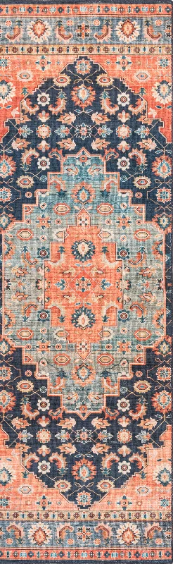 Shyla Washable Southwestern Rug | Blue