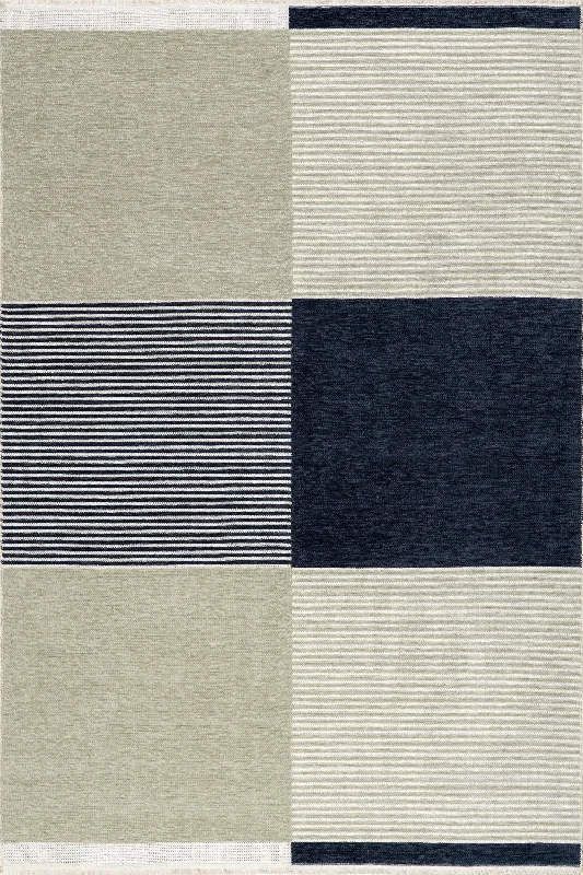 Skye Color Block Reversible Washable Rug | Multicolor