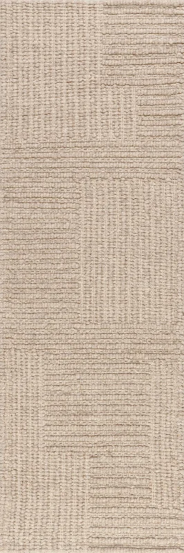 Skye Modern High-Low Rug | Beige