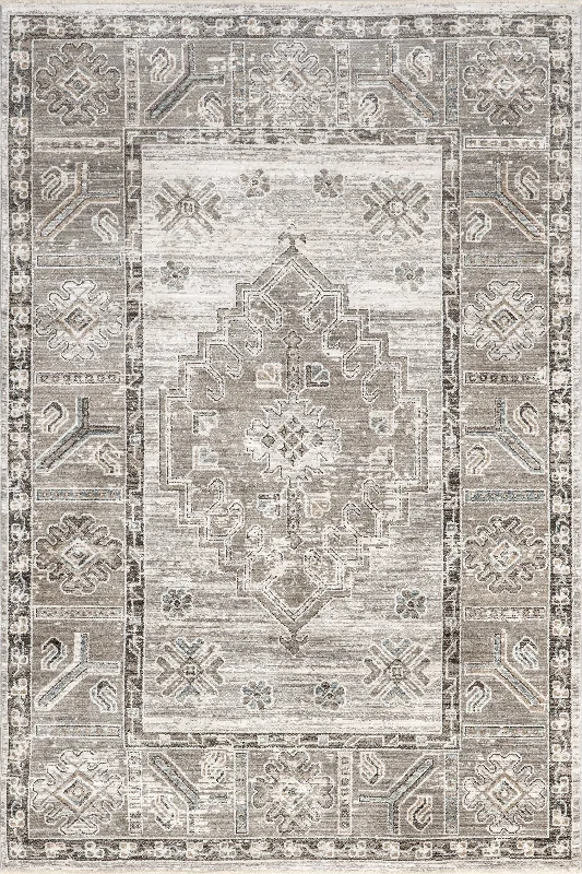 Valara Faded Medallion Rug | Beige