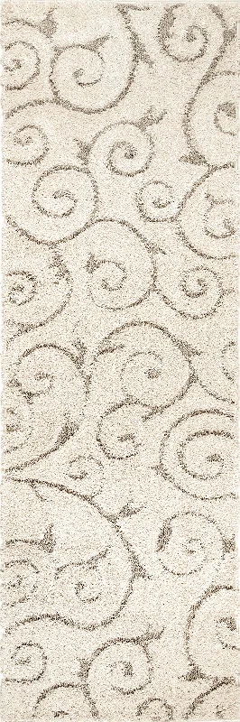 Vine Swirls Rug | Cream