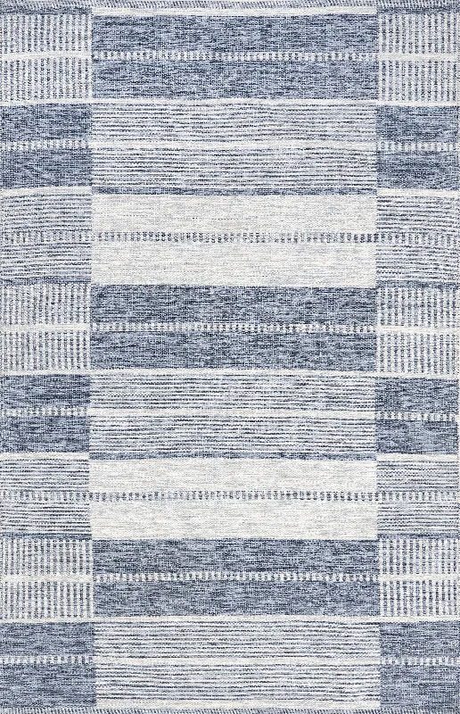 Violetta Indoor/Outdoor Blocks Rug | Blue