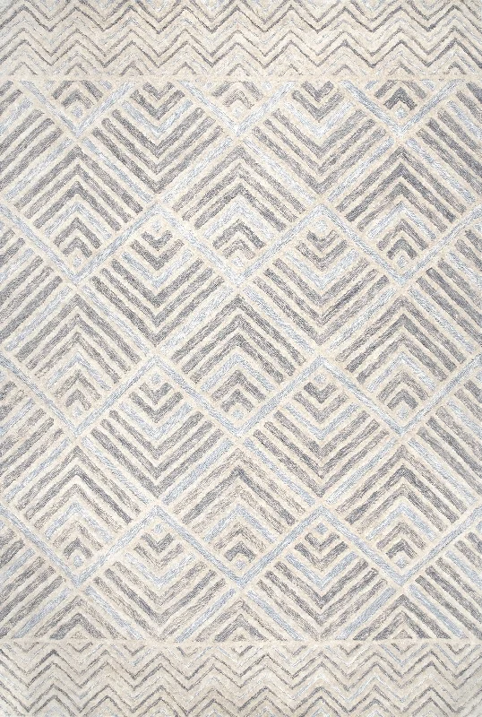 Wool Diamond Rug | Grey