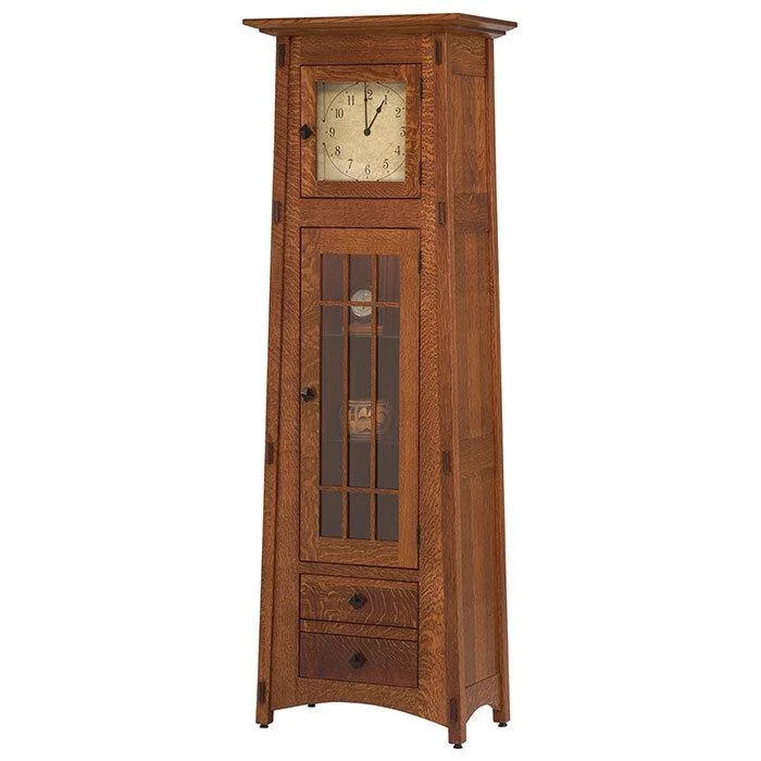 McCoy Solid Wood Amish Floor Clock