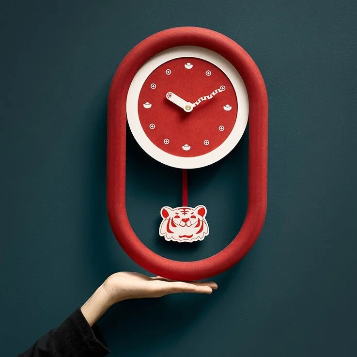 Tiger New Year Wall Clock