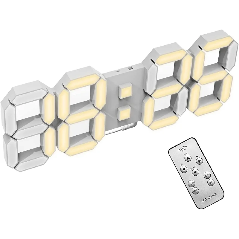 15 Inch Cool Light With White Clock Body