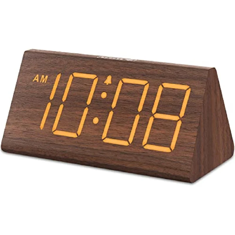 Wooden Digital Alarm Clocks for Bedrooms