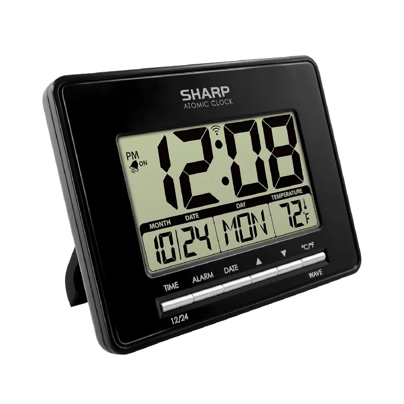 Atomic Desktop Clock – Auto Set Digital Alarm Clock - Atomic Accuracy - Easy T