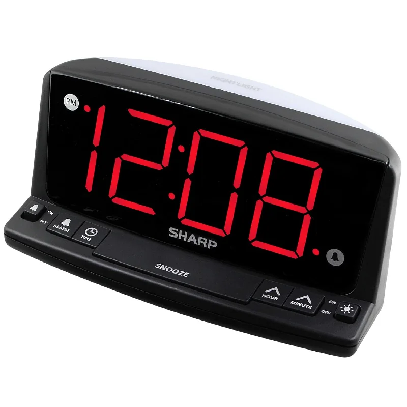 Led Digital Alarm Clock – Simple Operation - Easy To See Large Numbers, Built